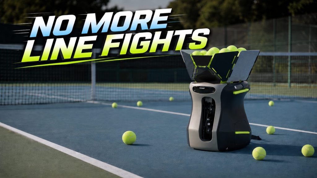 PongBot Aura multi-sport AI robot for tennis, pickleball, and padel