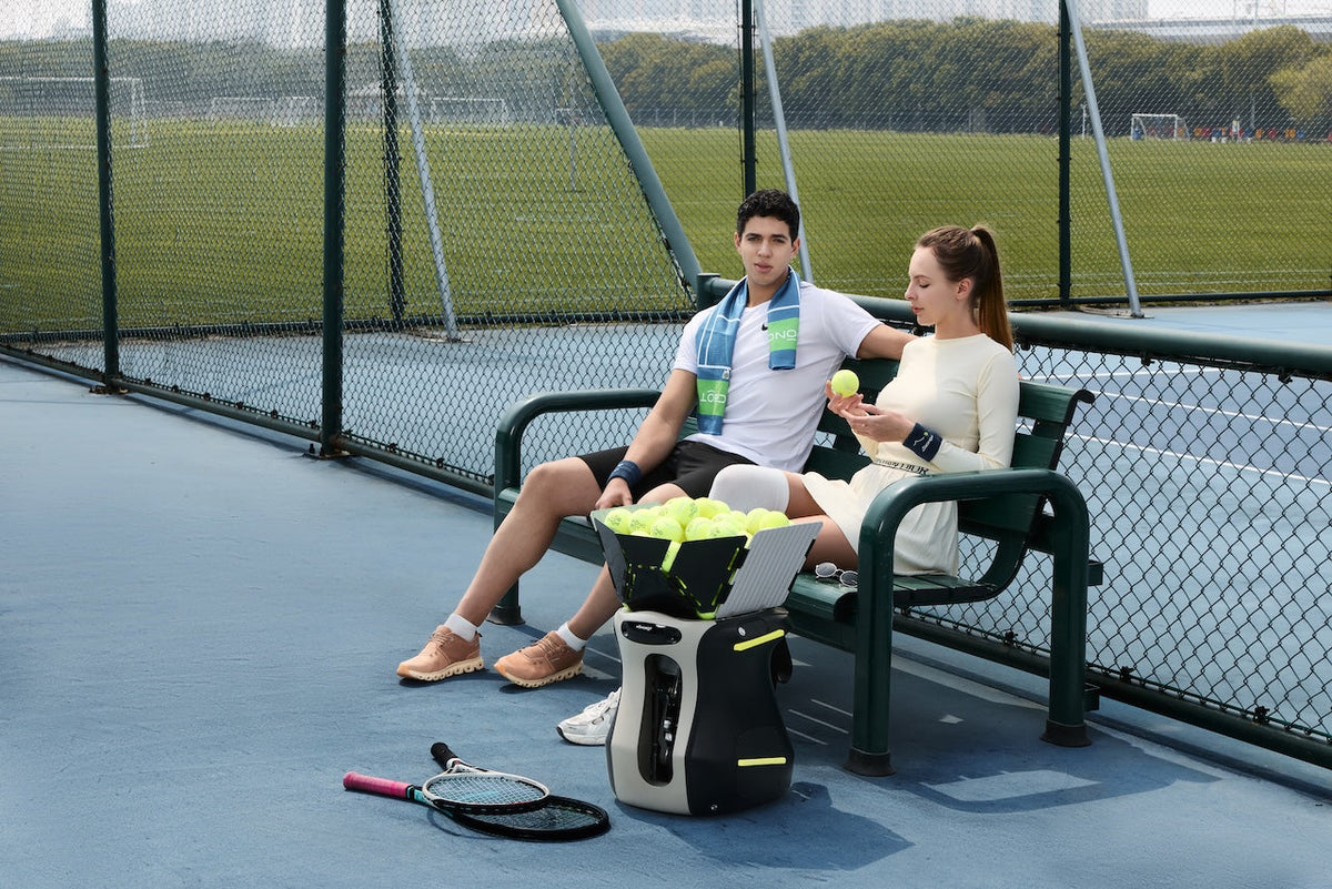 Pongbot Aura is a $499 AI ball machine for tennis, pickleball, and padel