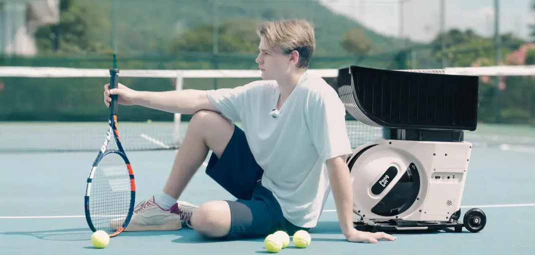 Pongbot Pace S Pro Featured by Gadget Flow as an AI Tennis Training Machine
