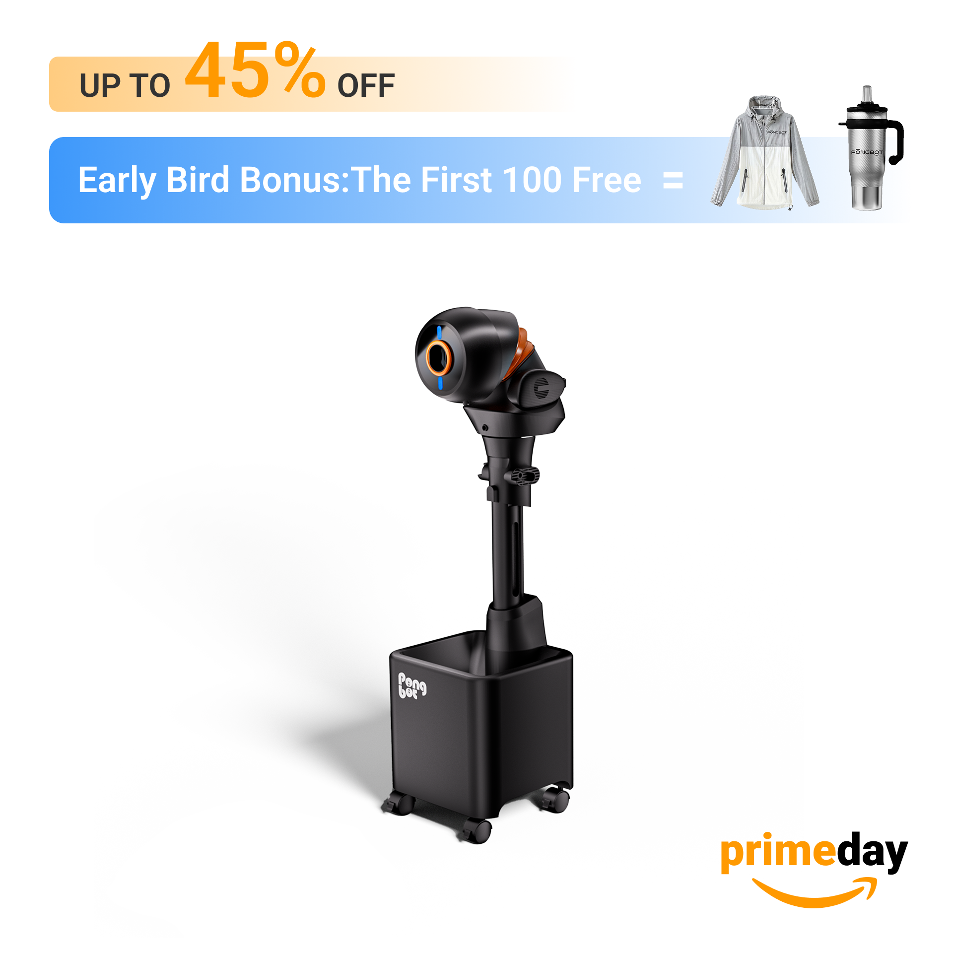 Pongbot Halo S Pro floor-standing table tennis robot