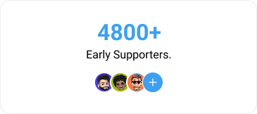 Social proof card mobile supporters
