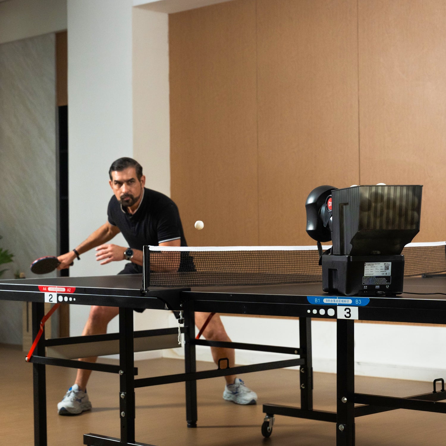 PONGBOT Nova S Pro Table Tennis Serving Robot Action