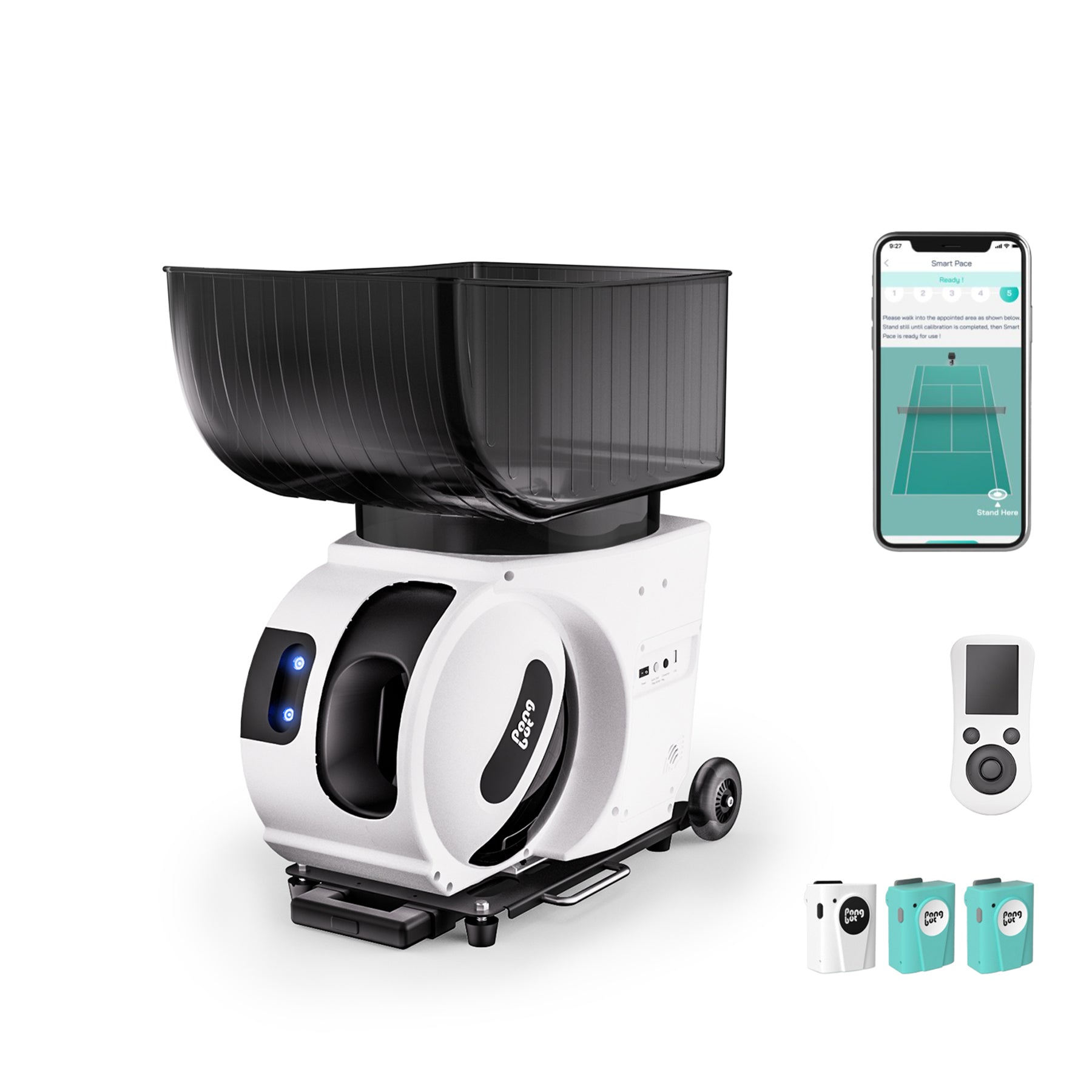 Pace S Pro AI Tennis Ball Machine | PONGBOT