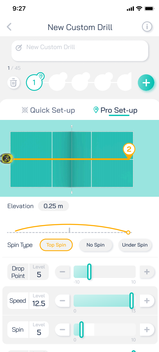 Pickball app screen