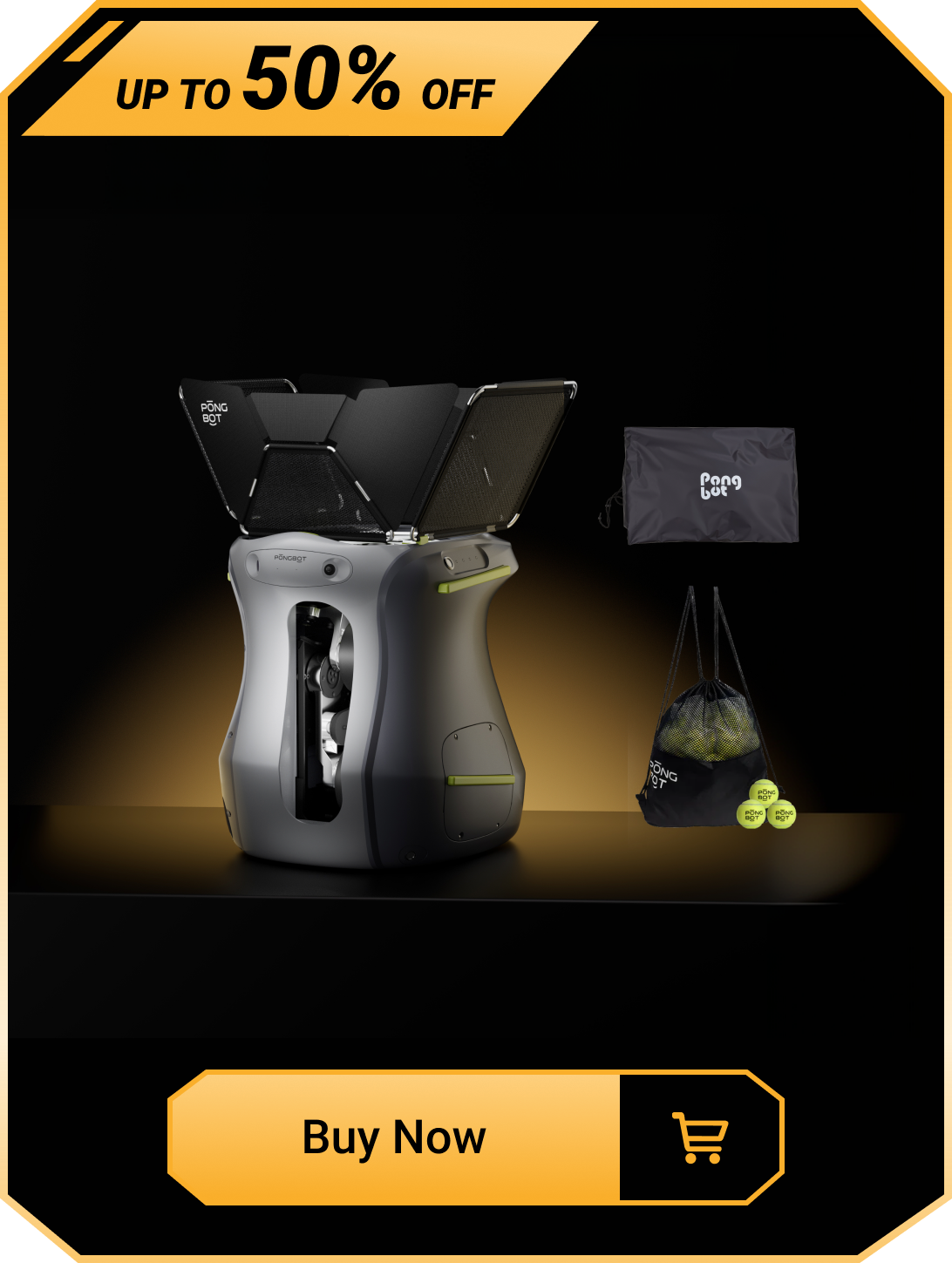 Aura S +
50 Tennis Balls + Dust Cover